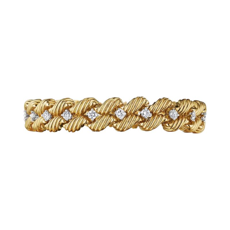  Tiffany Co Tiffany Co Verger Fr res 18K Gold and Diamond Bracelet