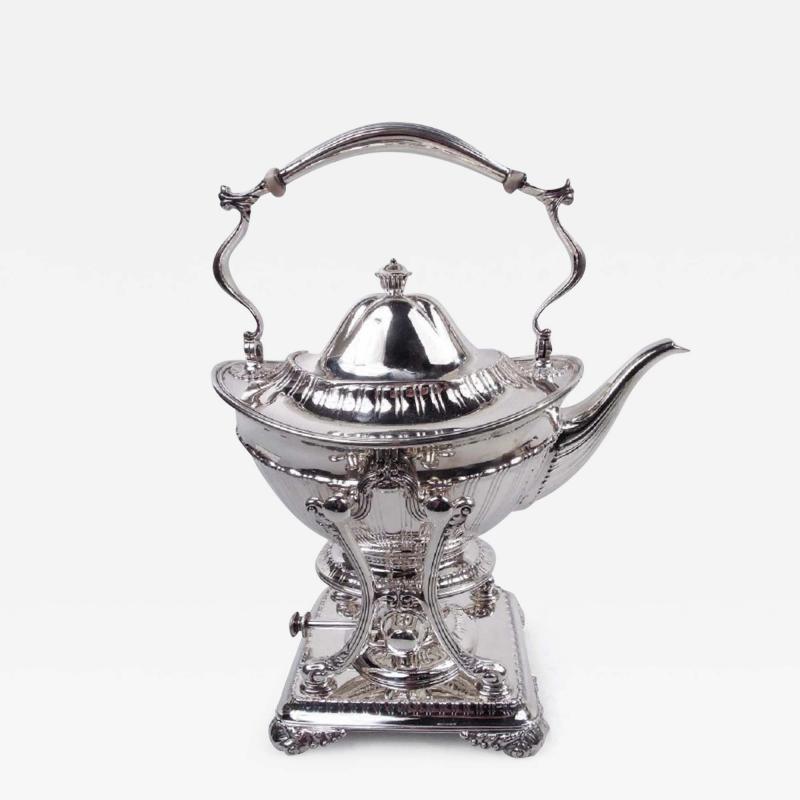  Tiffany Co Tiffany Edwardian Classical Sterling Silver Tea Kettle on Stand