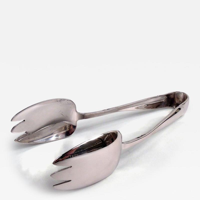  Tiffany Co Tiffany Faneuil Sterling Silver Ice Tongs with Tulip Jaws