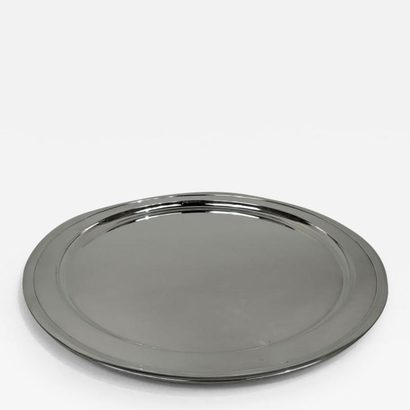  Tiffany Co Tiffany Large Modern Sterling Silver Round 15 Inch Serving Tray