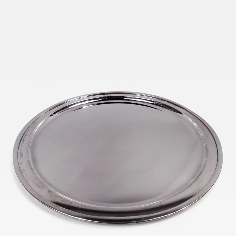  Tiffany Co Tiffany Midcentury Modern Sterling Silver 14 Inch Round Tray