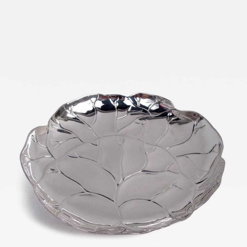 Tiffany Co Tiffany Midcentury Modern Sterling Silver Leaf Bowl