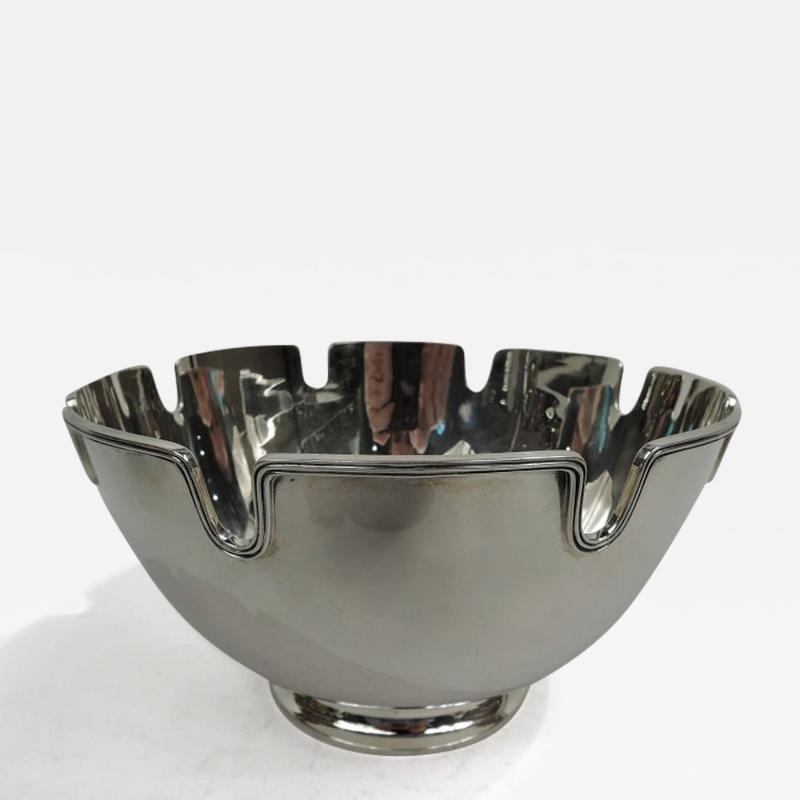  Tiffany Co Tiffany Midcentury Modern Sterling Silver Monteith Bowl