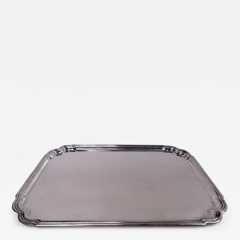  Tiffany Co Tiffany Modern Georgian Sterling Silver Rectangular Tray