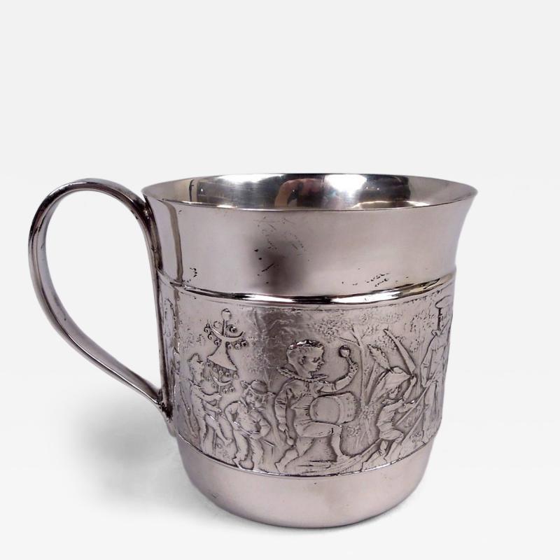  Tiffany Co Tiffany Old Fashioned Sterling Silver Children s Parade Baby Cup