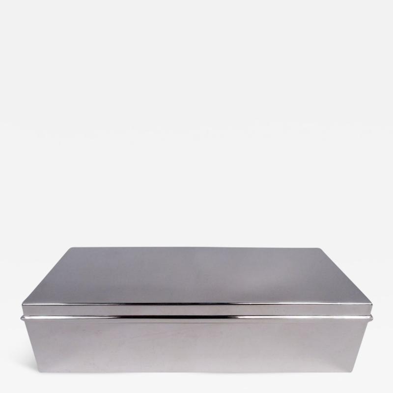  Tiffany Co Tiffany Stylish Midcentury Modern Sterling Silver Desk Box