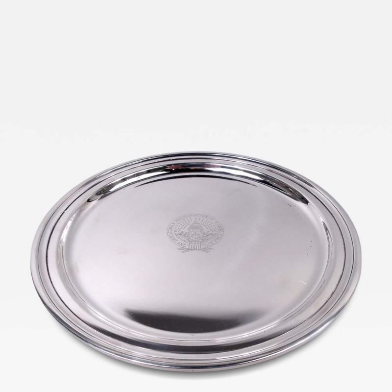  Tiffany Co Tiffany Tray Commemorating 1981 Reagan Bush Inauguration