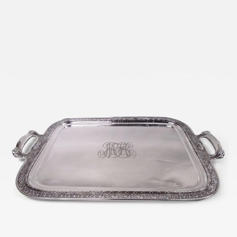  Tiffany Co Tiffany Victorian Classical Large Heavy Sterling Silver Tea Tray