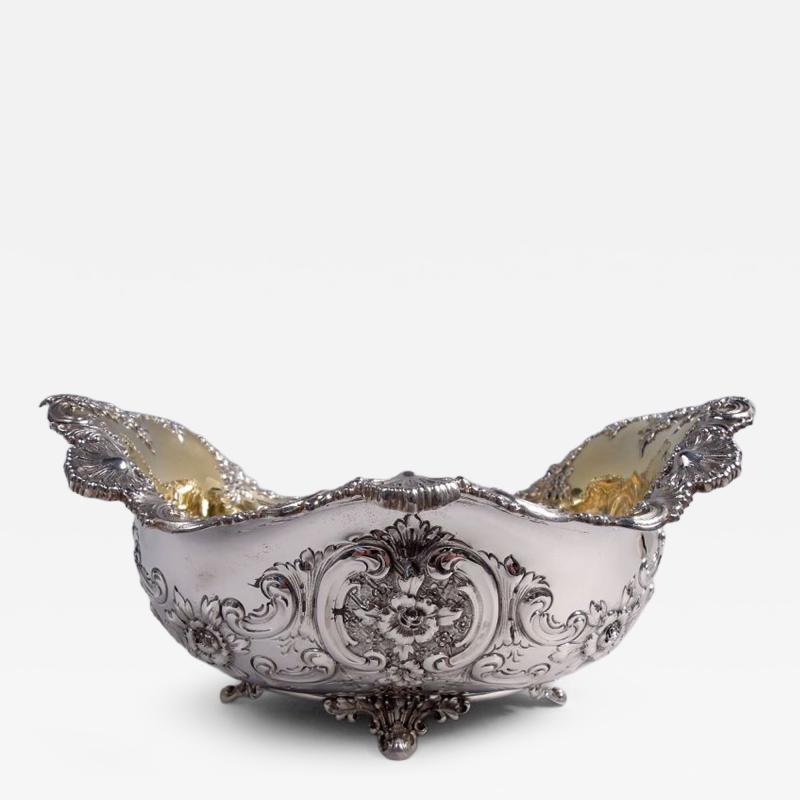  Tiffany Co Tiffany Victorian Classical Sterling Silver Shell Scroll Bowl