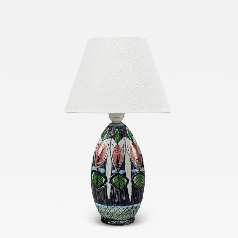  Tilgman KeramiK Tilgmans Keramik Swedish Modern Ceramic Table Lamp Sweden 1960s