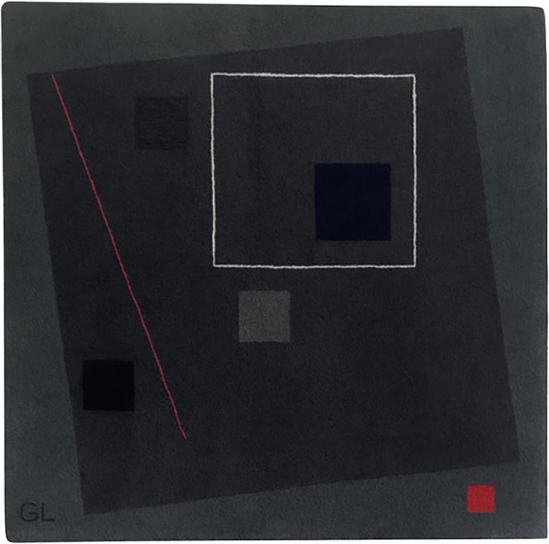  Tisca Guy de Lussigny Geometric Abstract Rug Tapestry for Tisca France
