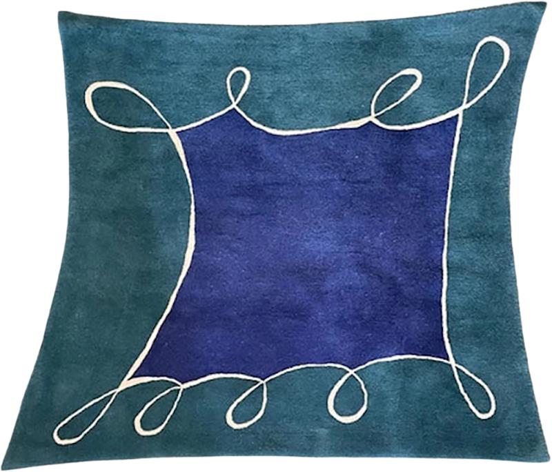  Tisca Large Hand Tufted Wool Rug by Tisca Switzerland 1990s
