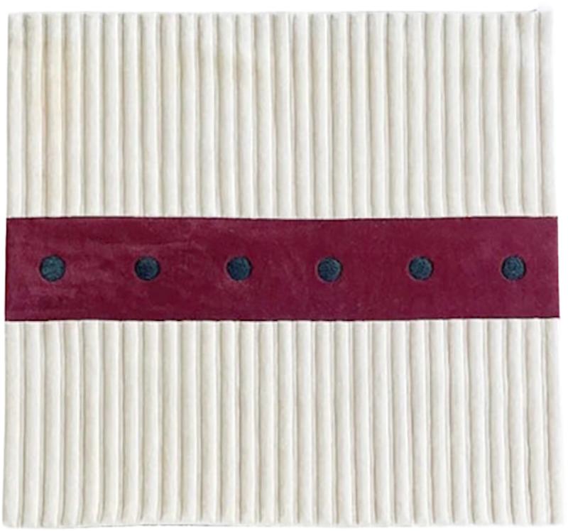  Tisca Tisca Meda Hand Tufted Wool Rug 1980s France