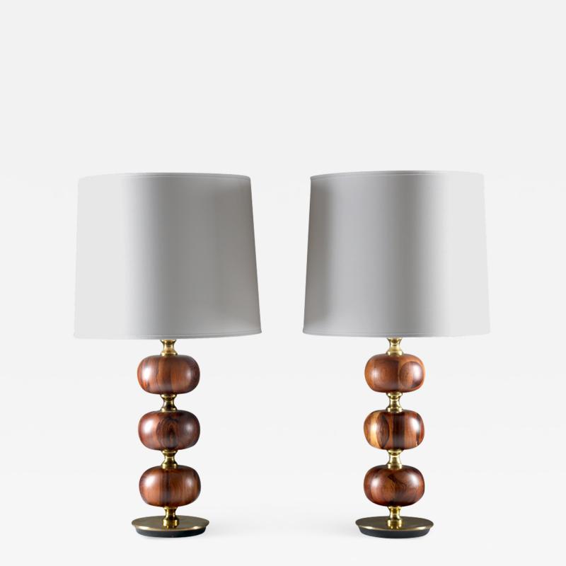  Tran s Stilarmatur AB Pair of Swedish Table Lamps by Stilarmatur Trana s