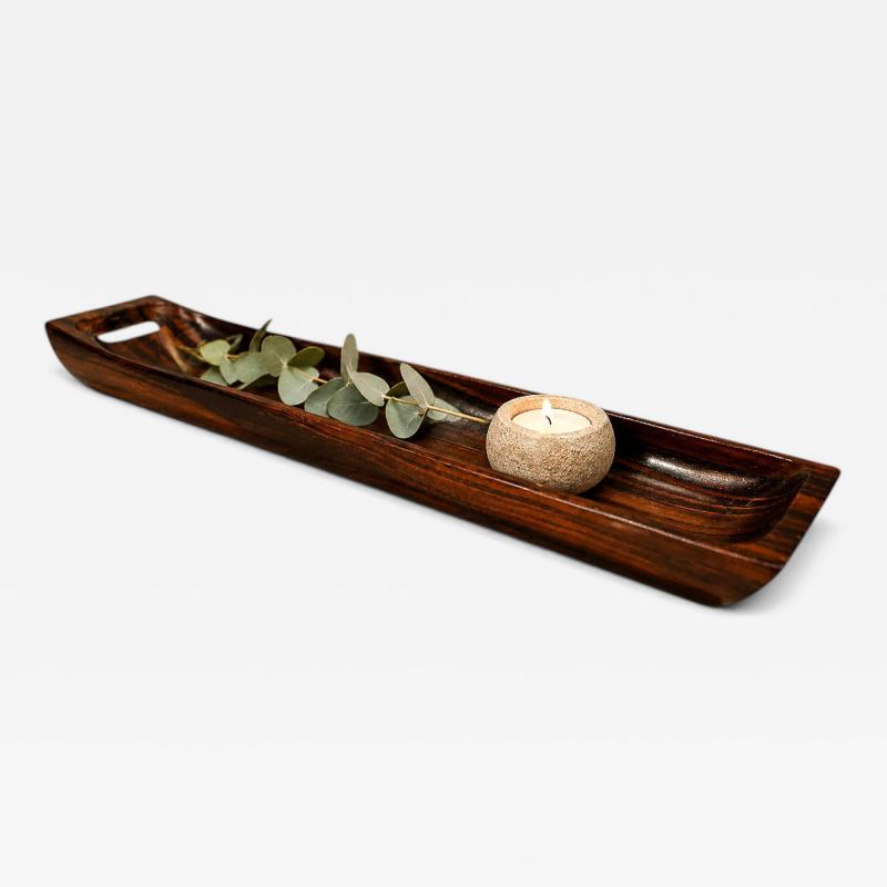  Tropic Art Sculptural Brazilian Rosewood Decorative Tray by Tropic Art 1960s Lot 686C