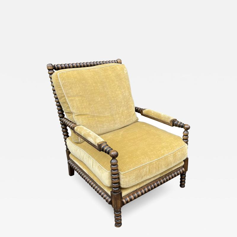 Tucker & Marks - 19th C Style Tucker & Marks Walnut Spindle Chair With ...