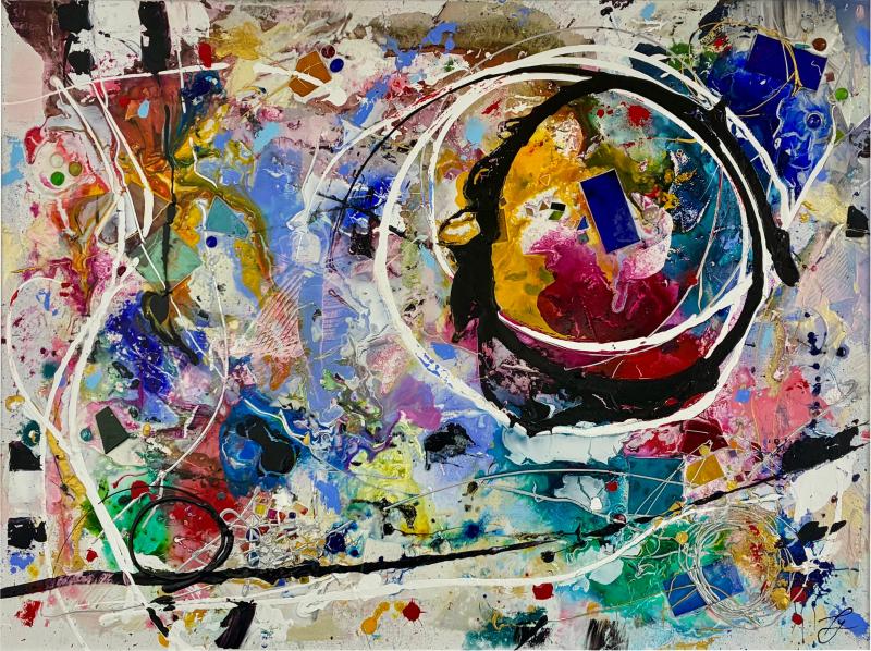  Tyler Murphy Contemporary Tyler Murphy Abstract Painting on Canvas