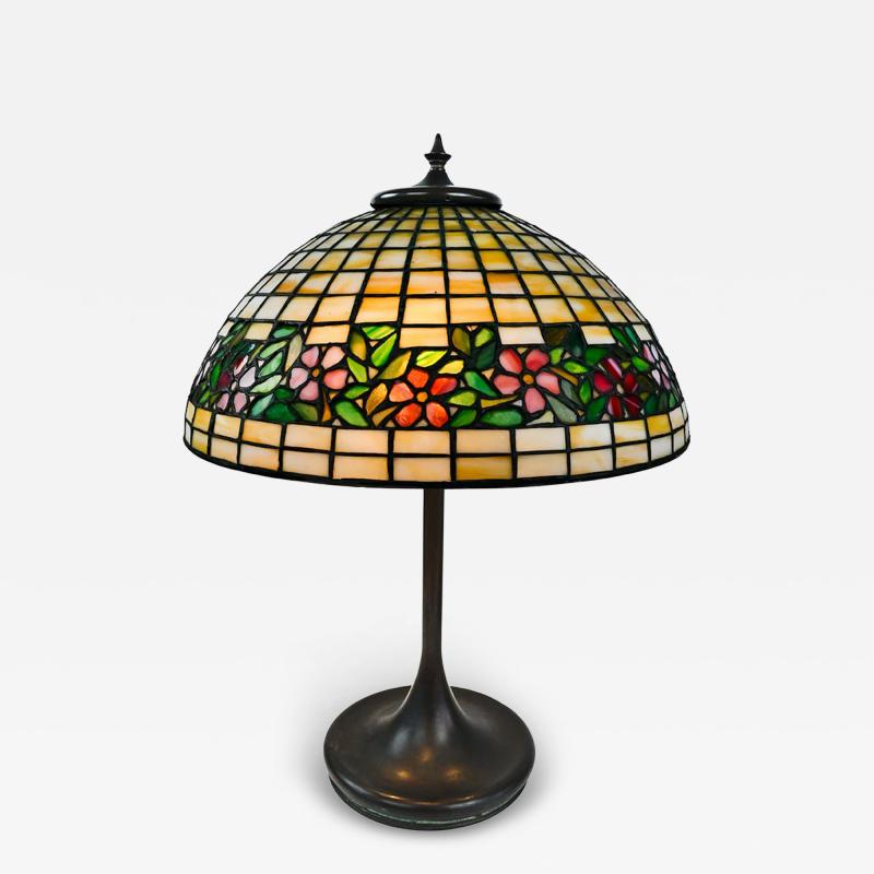  Unique Art Glass Metal Company Antique Unique Art Glass Metal Co Periwinkle Table Lamp