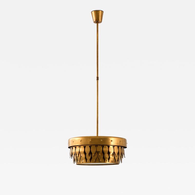  Uno Dahl n Ceiling Lamp with Fish shaped Metal Elements by Uno Dahl n 1960s