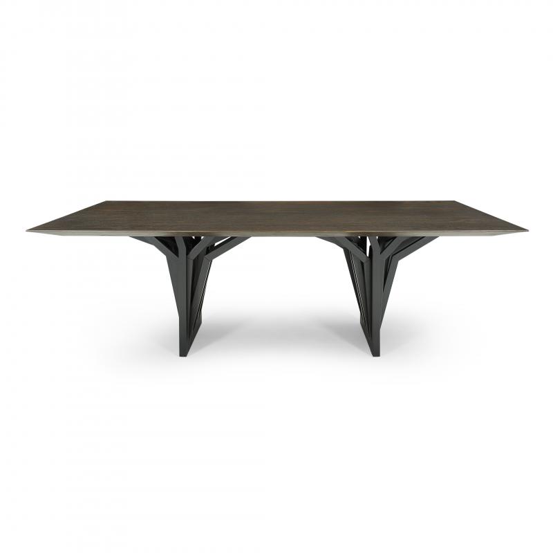 Uultis Design - Radi Dining Table with Dark Walnut Veneered Table Top ...