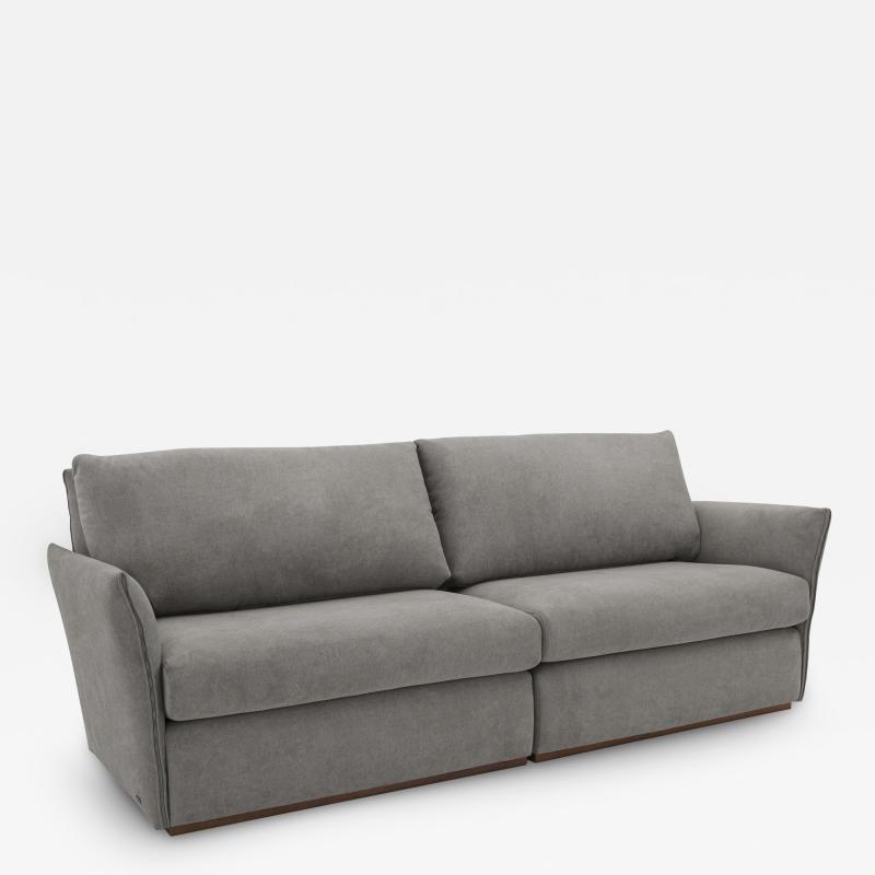  Uultis Design Thin Sofa in Gray Fabric