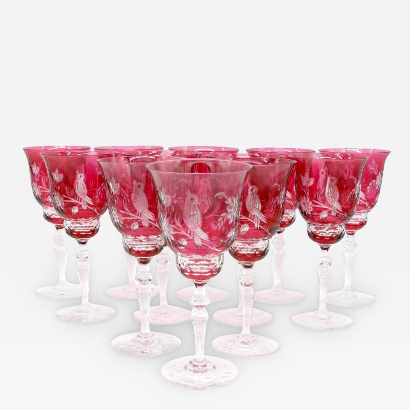  Val St Lambert Val Saint Lambert Val Saint Lambert Crystal Barware Tableware Service 12 People