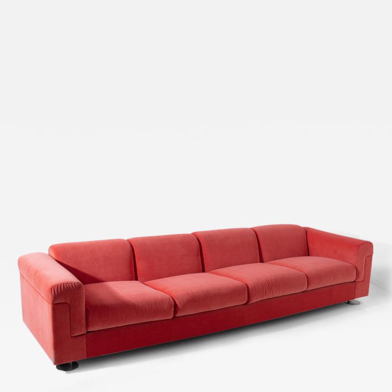  Valeria Borsani Alfredo Bonetti D120 Velvet sofa Valeria Borsani and Alfredo Bonetti for Tecno