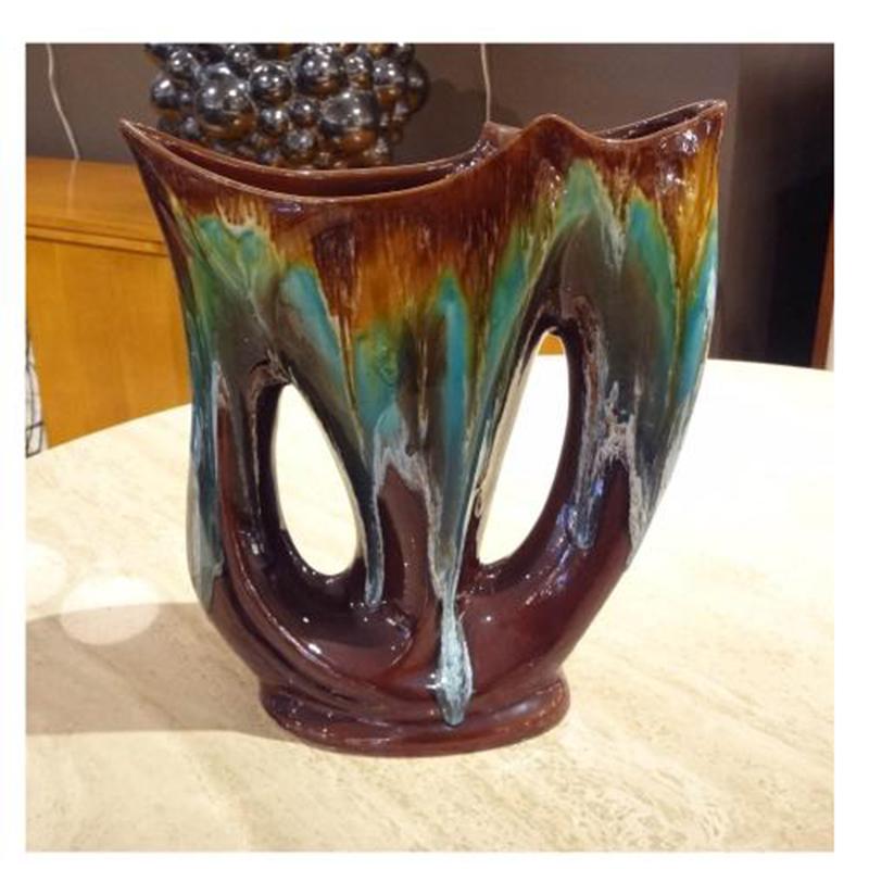 Vallauris A Mid Century Art Pottery Vase by Vallauris