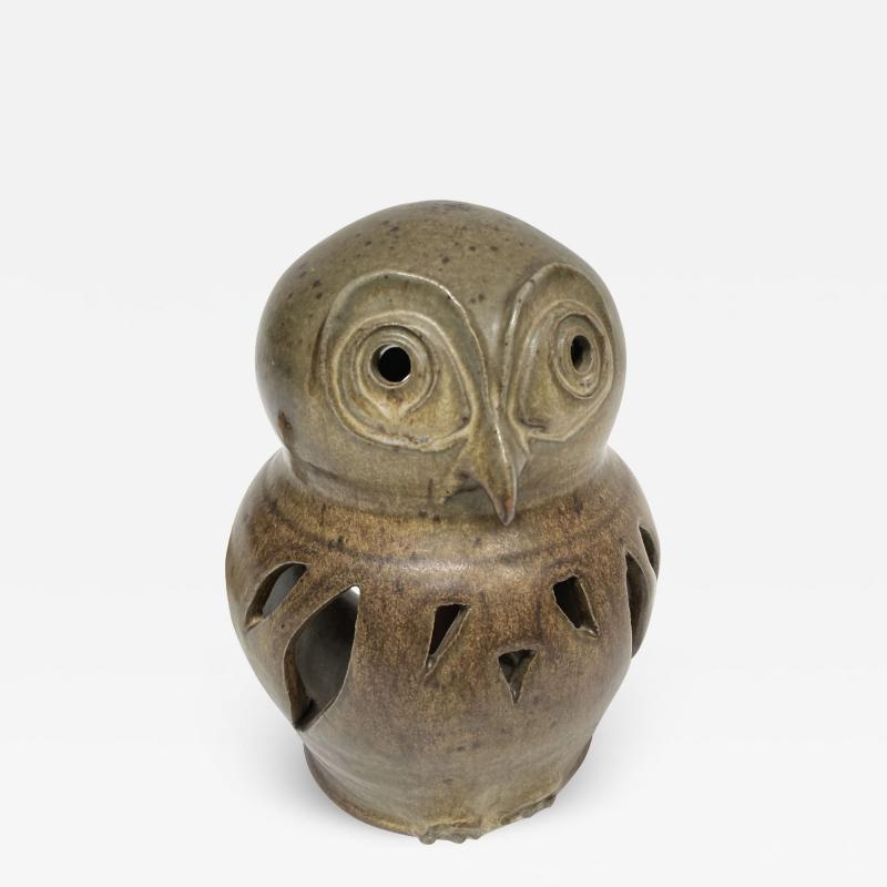  Vallauris Studio pottery owl ceramic night light by Vallauris