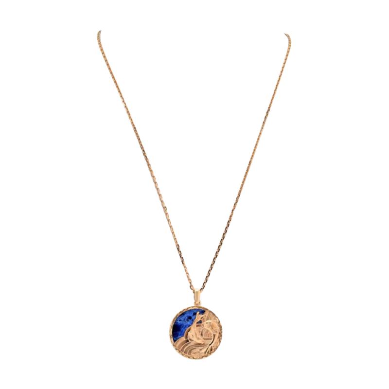  Van Cleef Arpels VAN CLEEF ARPELS 18K ROSE GOLD PISCES ZODIAC NECKLACE