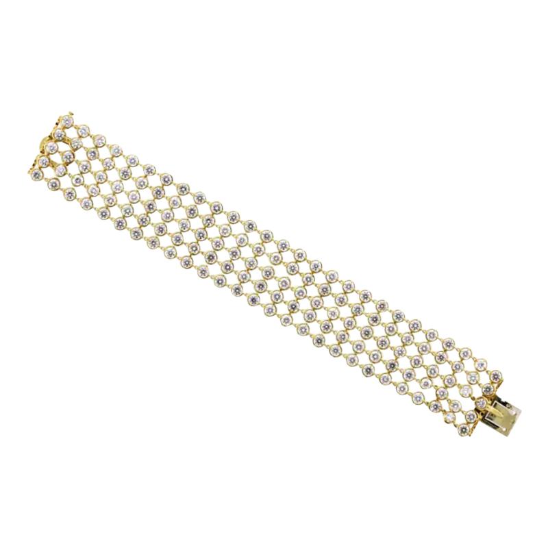  Van Cleef Arpels VAN CLEEF ARPELS DIAMOND FIVE ROW PALMYRE BRACELET