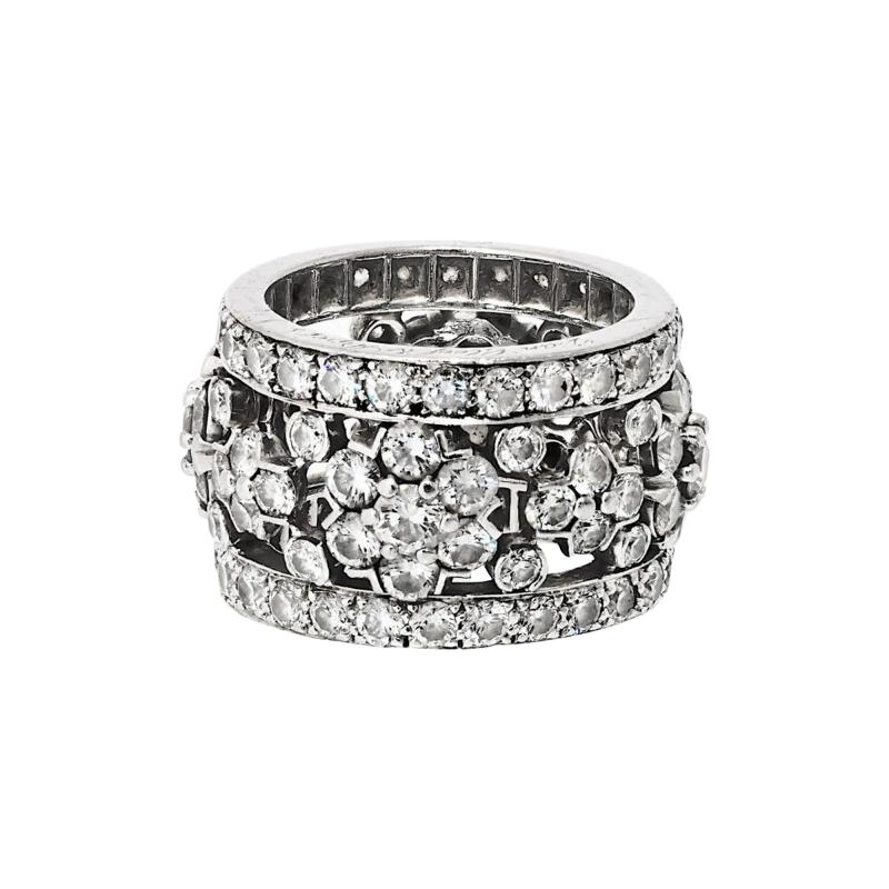  Van Cleef Arpels Van Cleef Arpels 18K White Gold Snowflake Diamond Ring