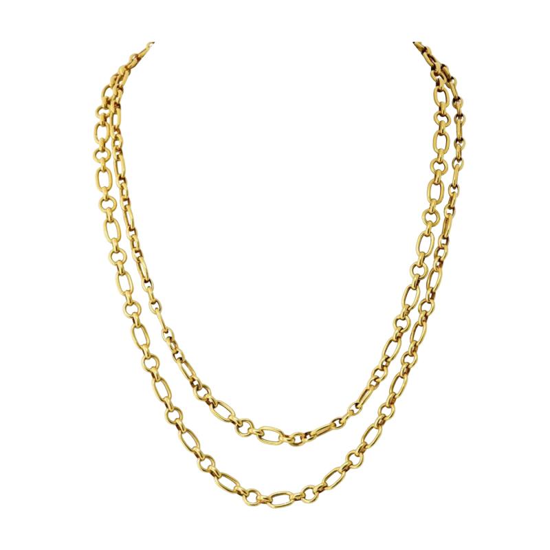 Van Cleef Arpels Van Cleef Arpels 18K Yellow Gold 36 Inches Georges Lenfant Chain
