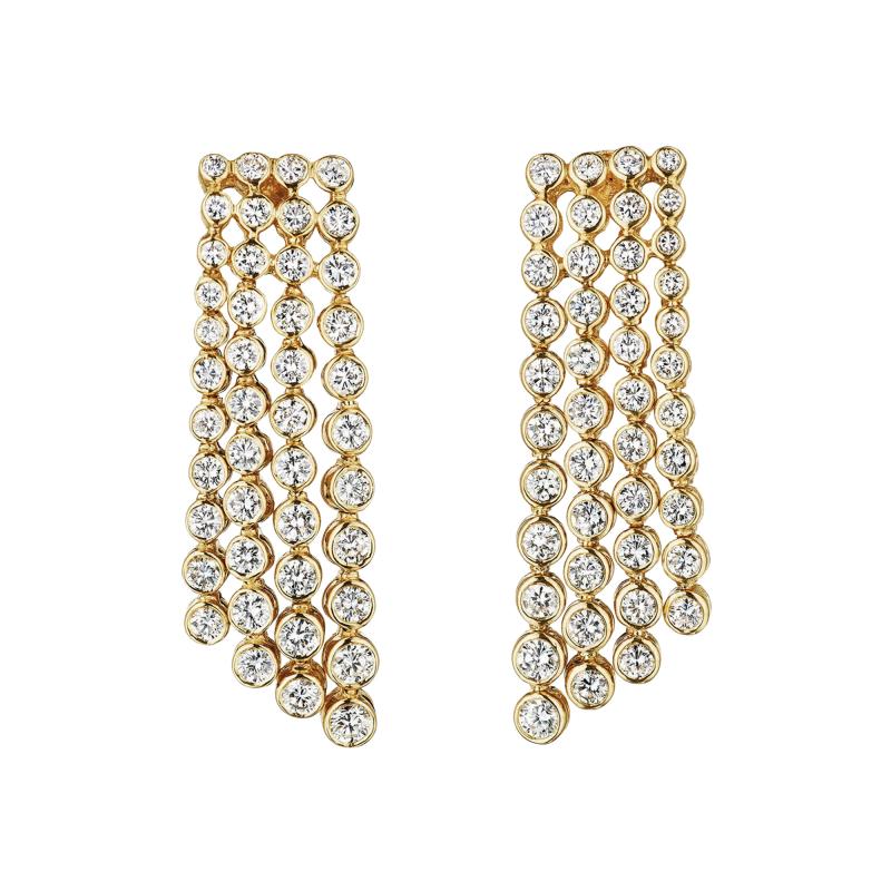  Van Cleef Arpels Van Cleef Arpels Cascade Diamond Earrings