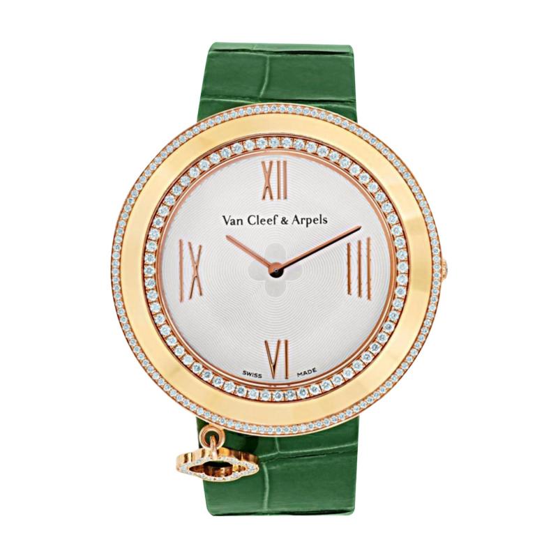  Van Cleef Arpels Van Cleef Arpels Diamond 18k Gold 38mm Charms Watch 2572115 With Box Papers