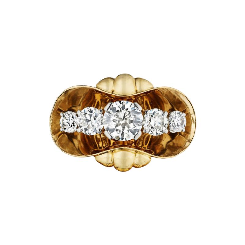  Van Cleef Arpels Van Cleef Arpels Mid Century Diamond Ring