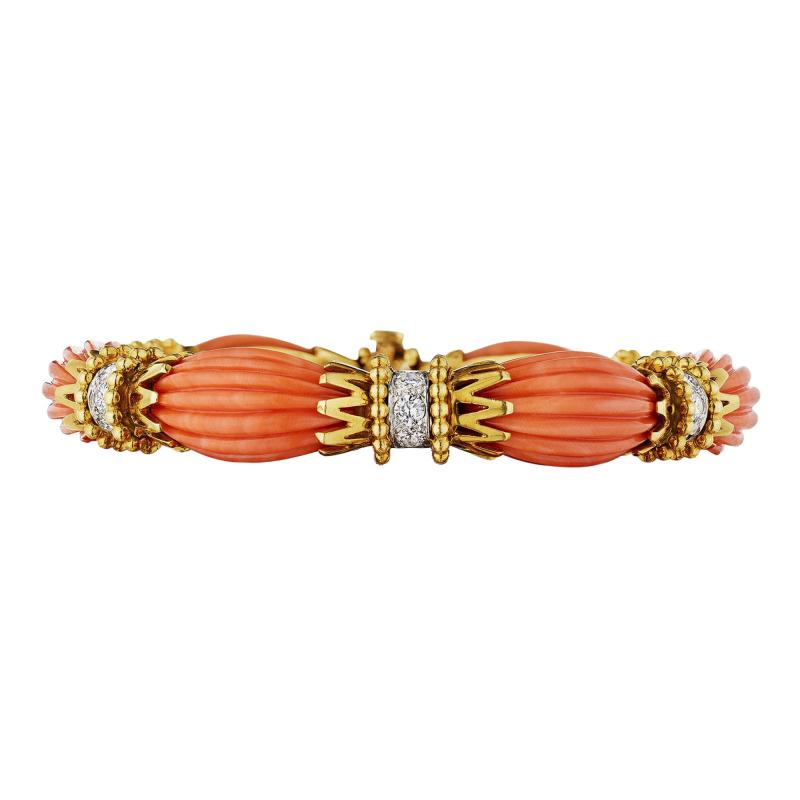  Van Cleef Arpels Van Cleef Arpels Paris Mid Century Coral Bracelet