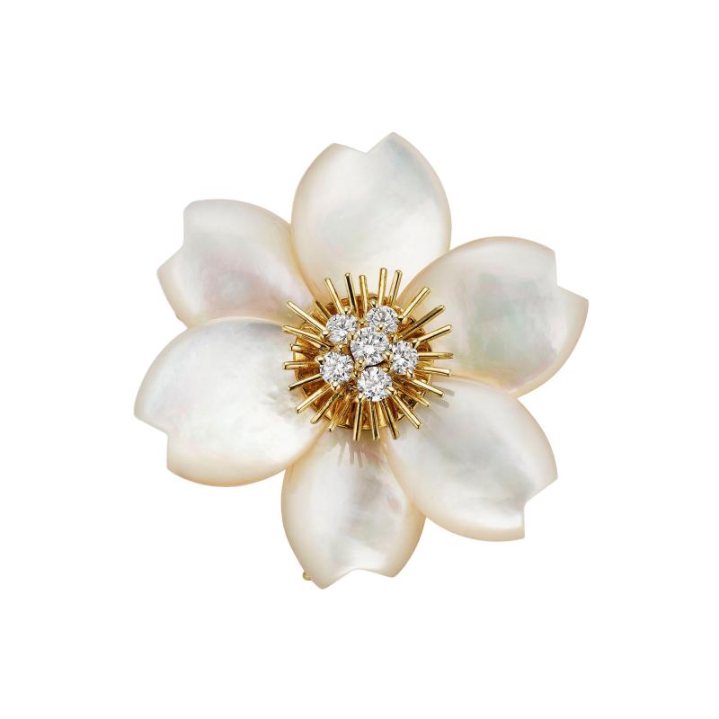  Van Cleef Arpels Van Cleef Arpels Paris Rose de No l Brooch