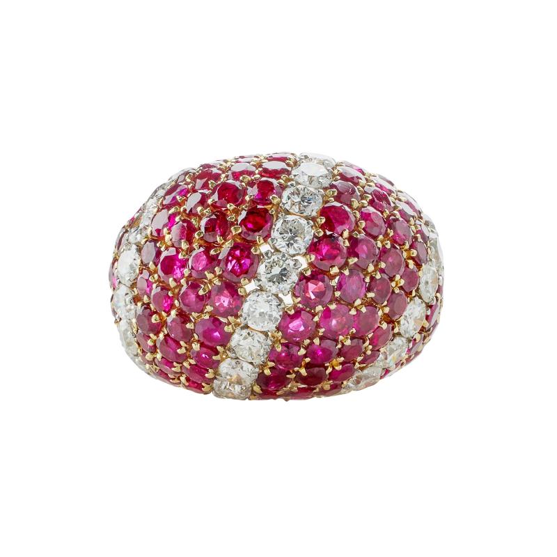  Van Cleef Arpels Van Cleef Arpels Paris Ruby and Diamond Bomb Ring