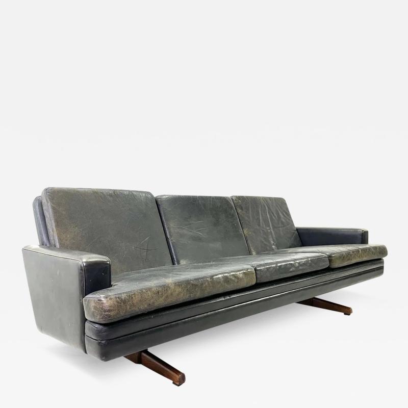  Vatne M bler 1960s Leather Sofa by Fredrik Kayser