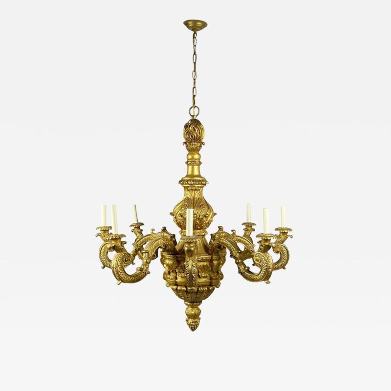  Vaughan Designs A George I style carved giltwood chandelier by Vaughan Design
