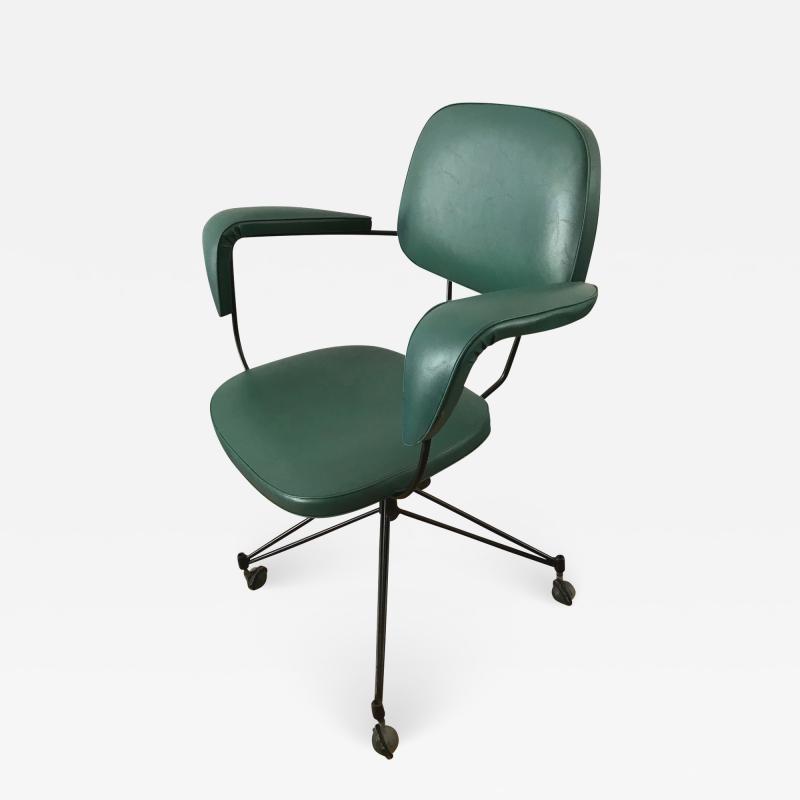  Velca Legnano Rare 1950s Swivel Desk Chair