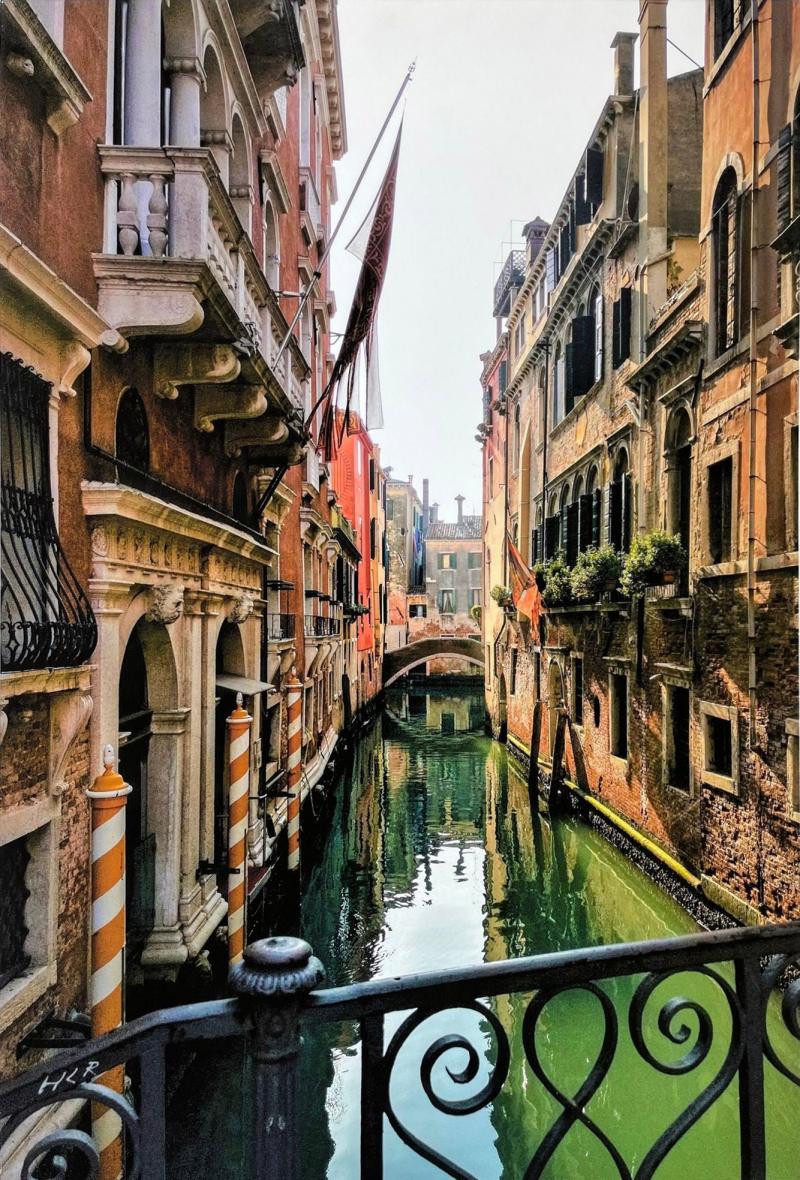  Venetian Canal Photo on Canvas