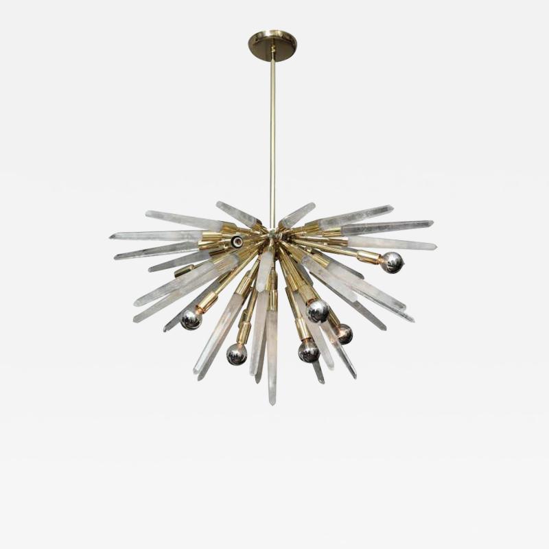 Venfield Brazilian Rock Crystal Half Sputnik Chandelier