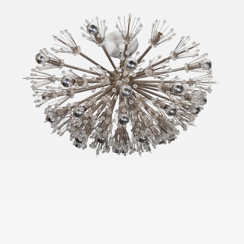  Venfield Custom Extra Large Austrian Snowflake Crystal Flush Mount