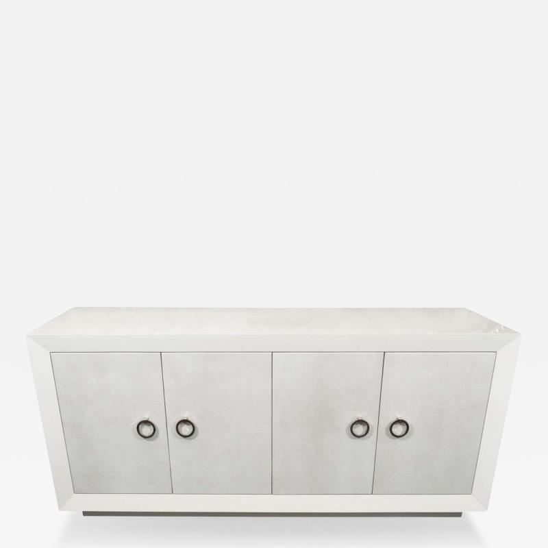  Venfield Custom Lacquered Sideboard with Faux Shagreen Doors
