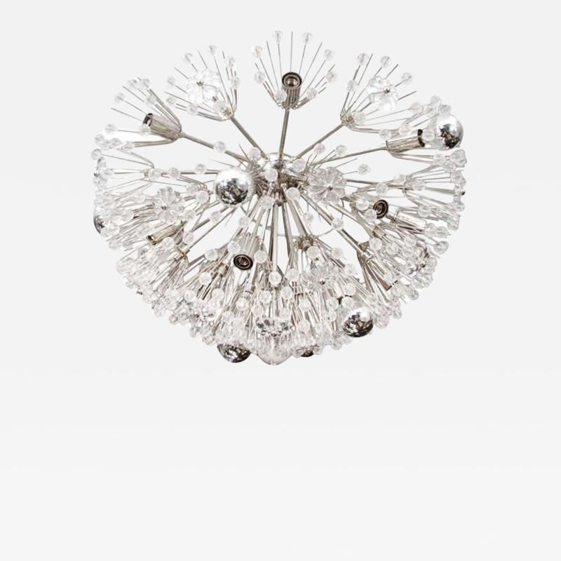  Venfield Custom Large Austrian Snowflake Crystal Flush Mount