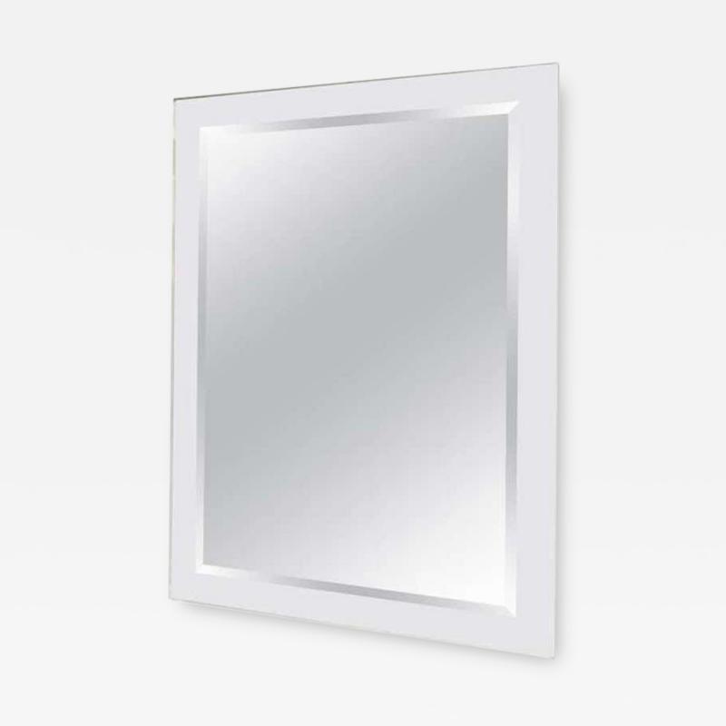  Venfield Custom Mid Century Modern Lucite Framed Mirror