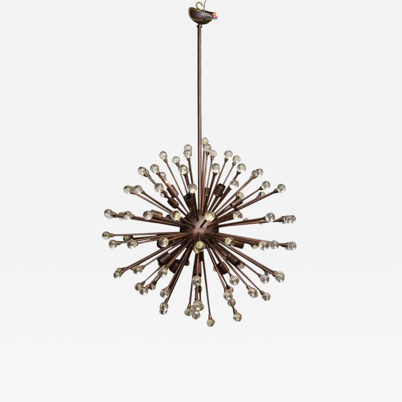  Venfield Custom Murano Glass Ball Sputnik Chandelier in Oil Rubbed Bronze