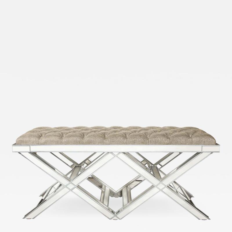  Venfield Double Silver Trim Mirrored X Band Bench